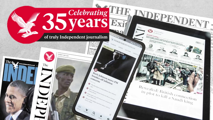 The Independent celebrates 35 years of truly independent journalism