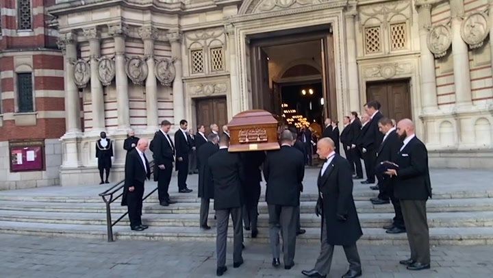 Sir David Amess’ coffin carried into Westminster Cathedral ahead of requiem mass
