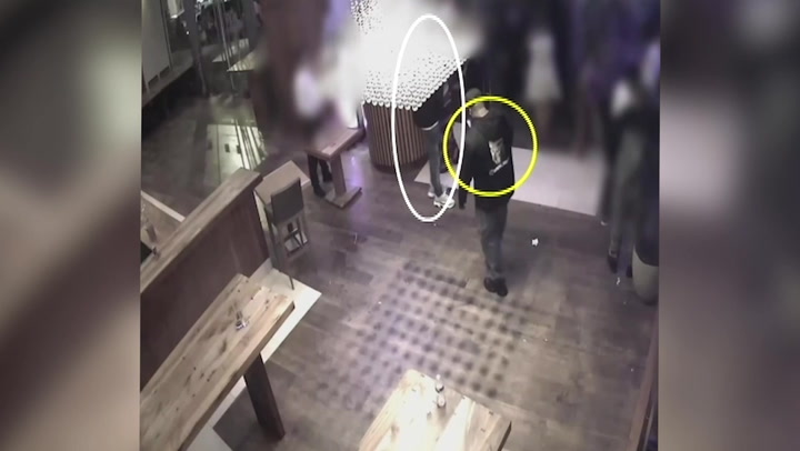 Moments before music manager stabbed to death for fake designer watch caught on CCTV