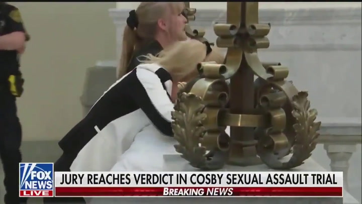 El llanto de las víctimas de Bill Cosby al escuchar el veredicto - Fuente: Twitter