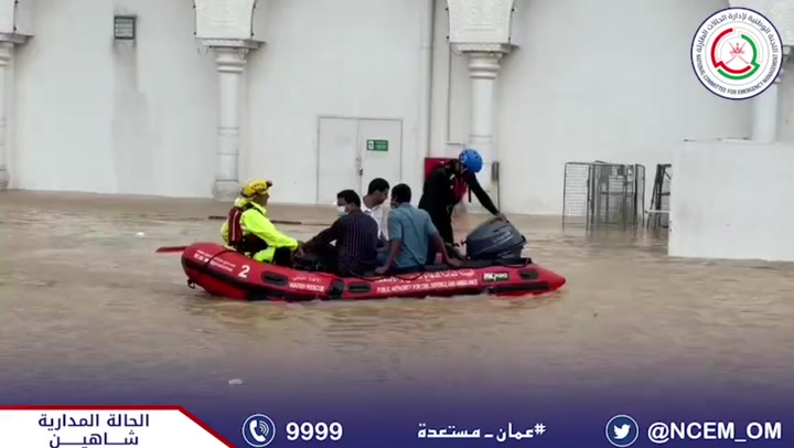 Oman residents rescued amid deadly cyclone flooding