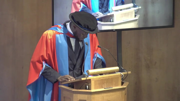 Stormzy jokes ‘I’m a philanthropist now’ during honorary degree acceptance speech