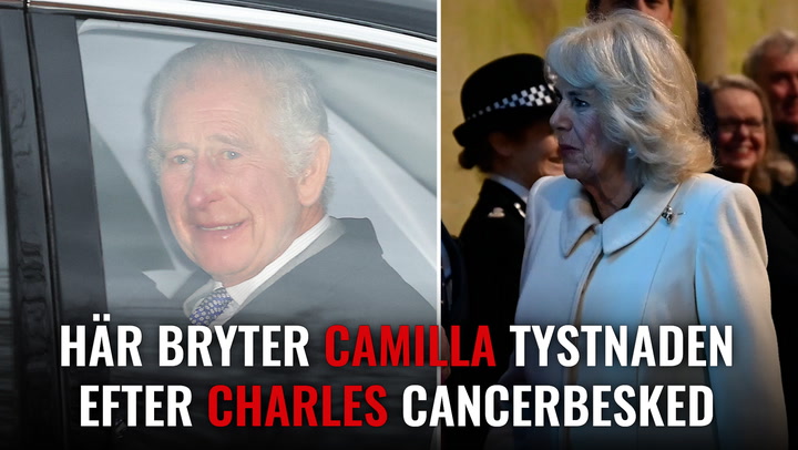 Här bryter Camilla tystnaden om kung Charles cancerbesked