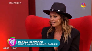 El fuerte cruce entre Karina Mazzocco y Carmen Barbieri