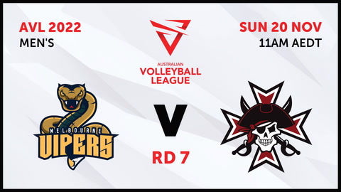 20 November - Australian Volleyball League Mens 2022 - R7 - Melbourne Vipers v Queensland Pirates