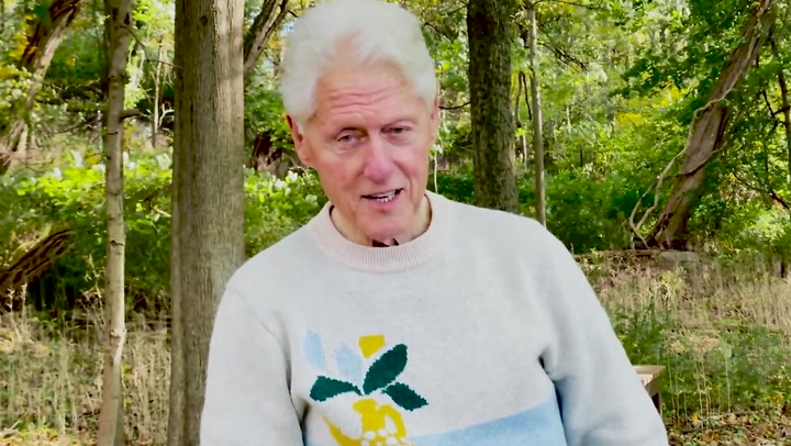 Bill Clinton releases video message as he recovers from sepsis- 'I'll be around a lot longer'