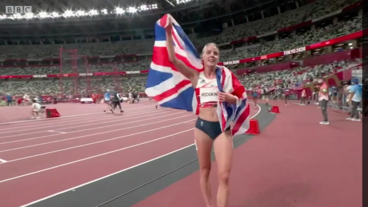 Keely Hodgkinson- Stunned athlete says ‘What the f---’ after winning silver medal.mp4