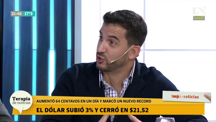 Matías Tombolini:'El problema es la velocidad de la subida del dólar'