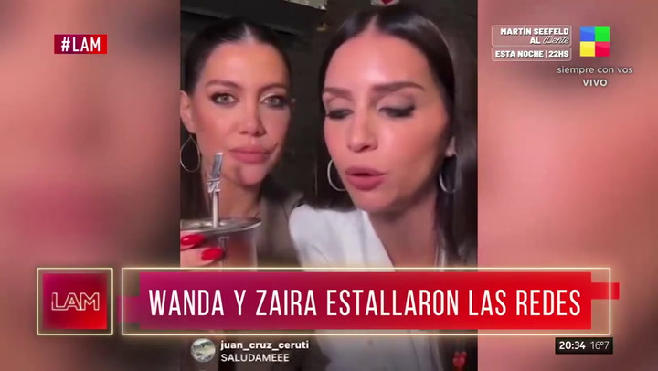 Zaira y Wanda Nara respondieron preguntas en un vivo de Instagram