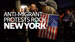 Anti-migrant protests rock New York