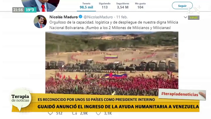 Elisa Trotta:'El 23 de Febrero entrará la ayuda humanitaria a Venezuela'