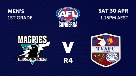 Belconnen Magpies - AFL Canberra Mens v Tuggeranong Valley Football Club - AFL Canberra Mens