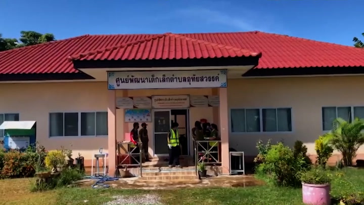 Aftermath of Thailand daycare centre shooting which left at least 35 dead