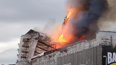 Video: København: Brann i Børsen