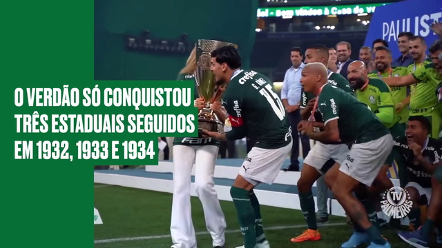 Palmeiras pode ser tricampeão paulista pela primeira vez em 90 anos
