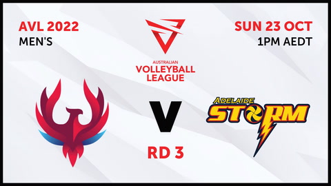 23 October - Australian Volleyball League Mens 2022 - R3 - NSW Phoenix v Adelaide Storm