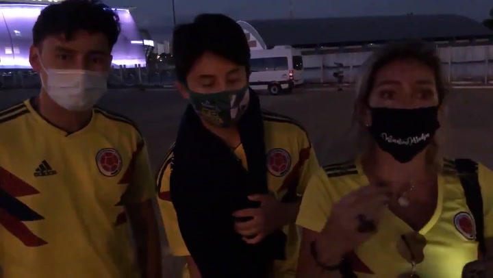 Familia colombiana viajo a ver la Copa América, que se disputa sin público