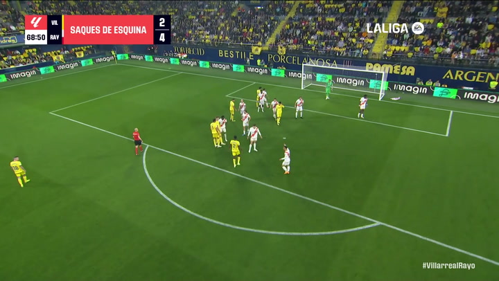 Gol de Mosquera (2-0) en el Villarreal 3-0 Rayo Vallecano
