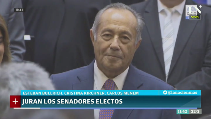 La jura de Adolfo Rodríguez Saa como senador nacional