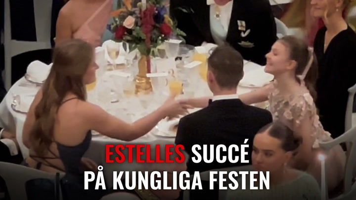 Prinsessan Estelles kungliga succé – exklusiv film inifrån festen!