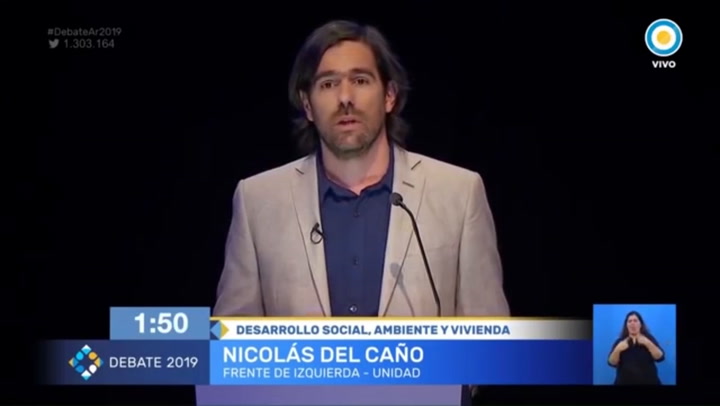 El discurso del candidato a presidente Nicolas Del Caño con respecto al medio ambiente