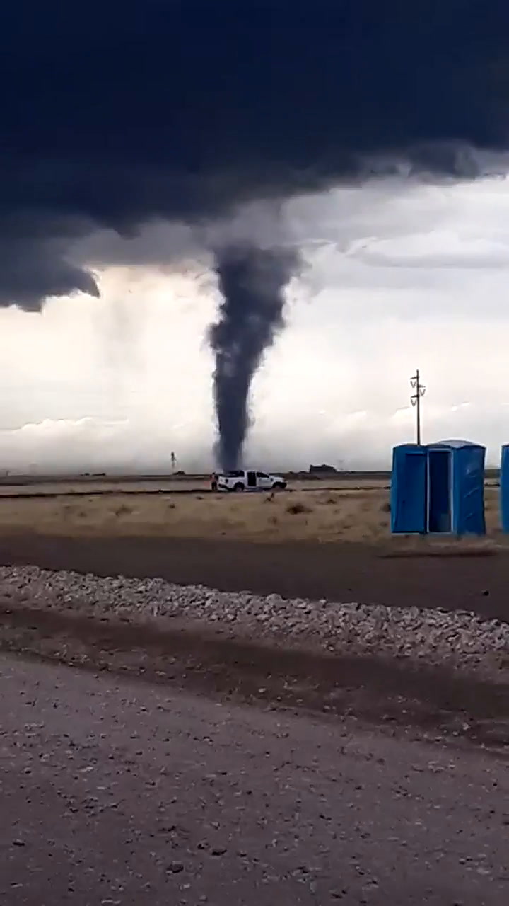Así se vio el tornado en Los Molinos