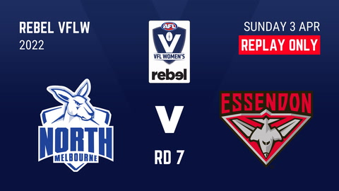 3 April - VFLW Round 7 - North Melbourne v Essendon