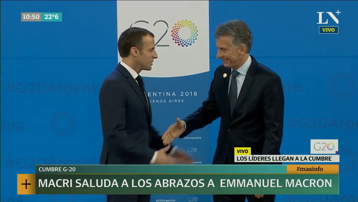 Cumbre del G20: el saludo de Macri a los principales mandatarios