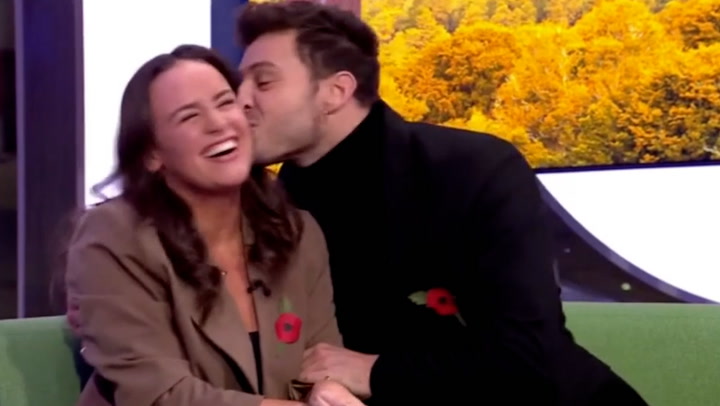 Strictly dancer kisses partner live on television amid romance rumours