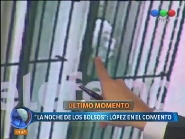 El video de una de las monjas ayudando a López - Fuente: Telefe