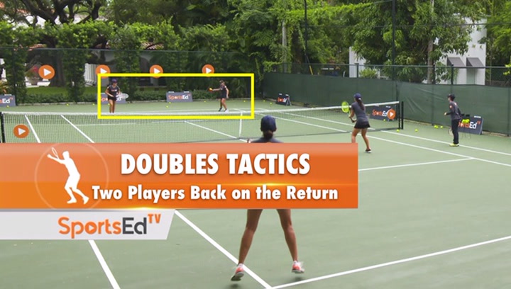 Doubles Tip-Two Back on Return