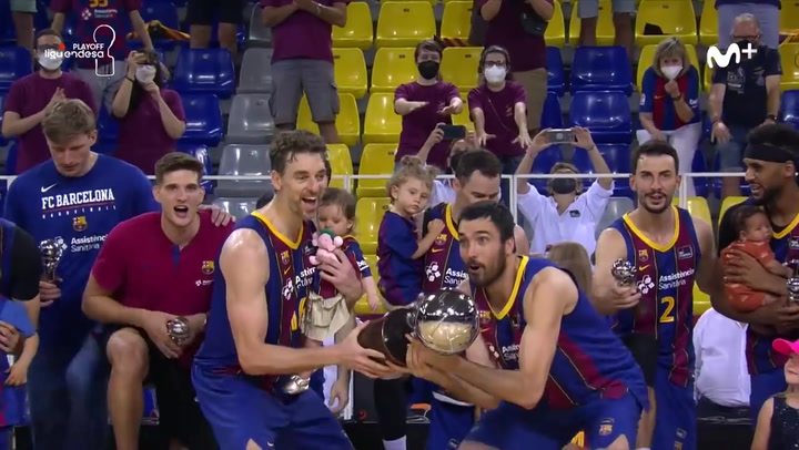 This was the celebration of Barça, champion of the Endesa League 2020/21