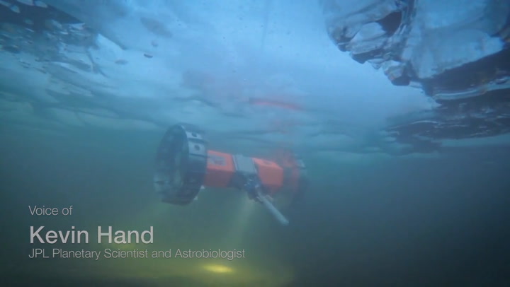 La NASA prueba en la Antártida un robot submarino para lunas heladas - Gentileza: NASA