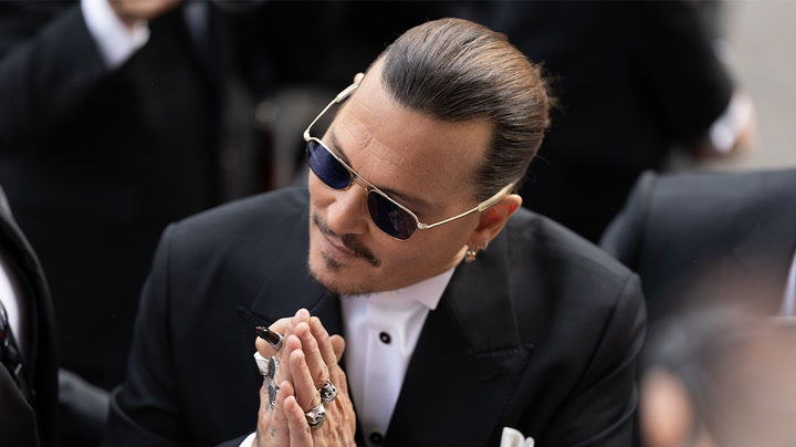 Johnny Depp arrives at Cannes Film Festival for opening night