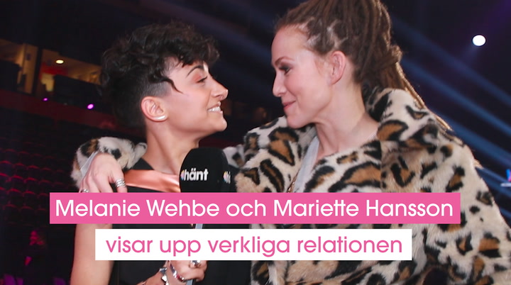Melanie Wehbe och Mariette Hansson visar upp verkliga relationen