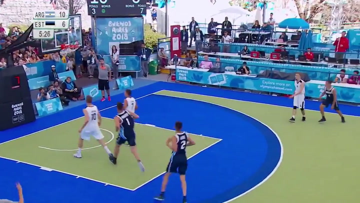 Argentina derrotó a Estonia en su debut en el 3 contra 3 de básquetbol - Fuente: Olympic Channel