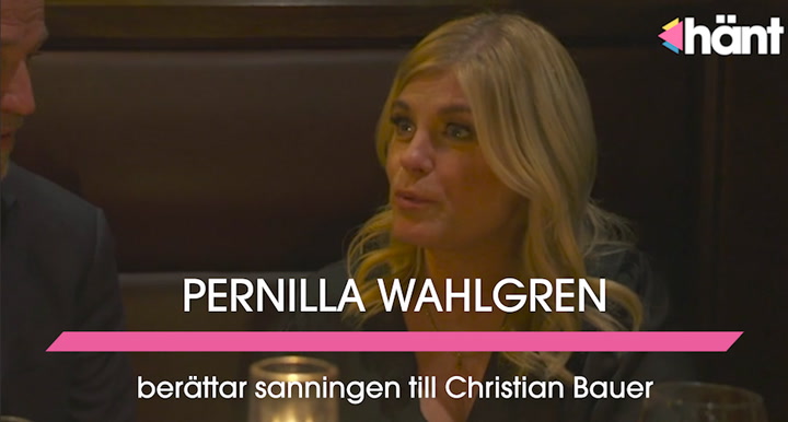 Här avslöjar Pernilla Wahlgren sanningen till Christian Bauer: ”Jag har en låsning”