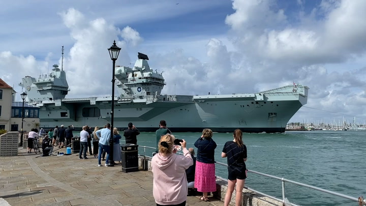 HMS Prince of Wales returns to UK shores after Nato exercises