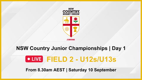 10 September - NSW Country Junior Champs - Day 1 - Field 2 Stream