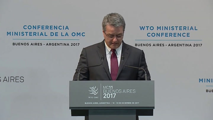 Se inauguró la 11° Conferencia Ministerial de la OMC en Buenos Aires