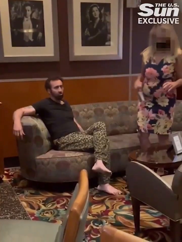 Borracho y a los gritos: el bochornoso video de Nicolas Cage en un bar de Las Vegas
