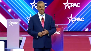 Nigel Farage rants about banking woes at American CPAC conference