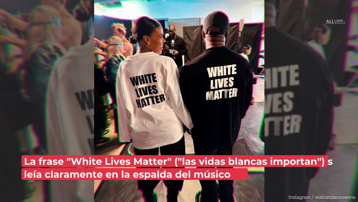 Esta es la controversial camisa de “las vidas blancas importan” de Kanye West 