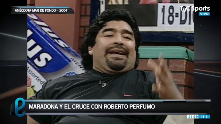 Diego Maradona cuenta su anécdota con Roberto Perfumo en Mar de Fondo (TyC Sports)