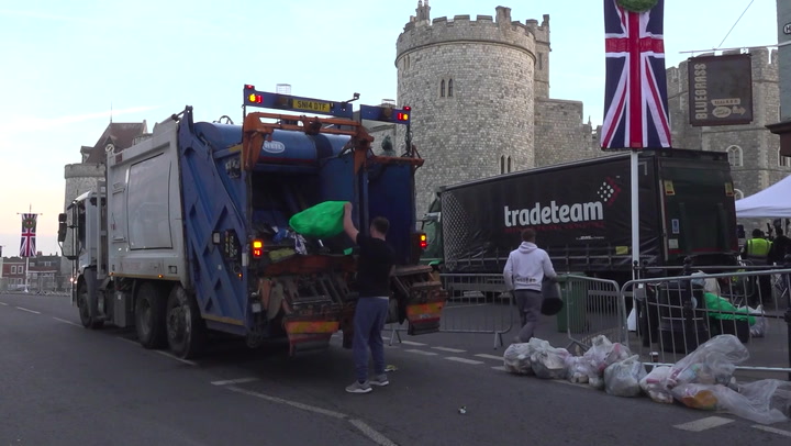 Clear-up begins in Windsor after Queen Elizabeth II's funeral