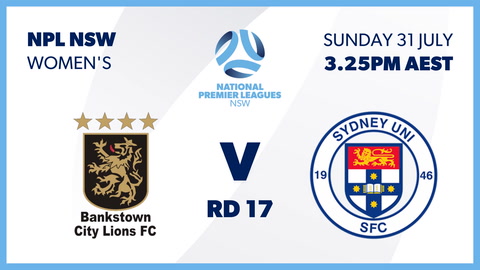 Bankstown City Lions FC v Sydney University SFC