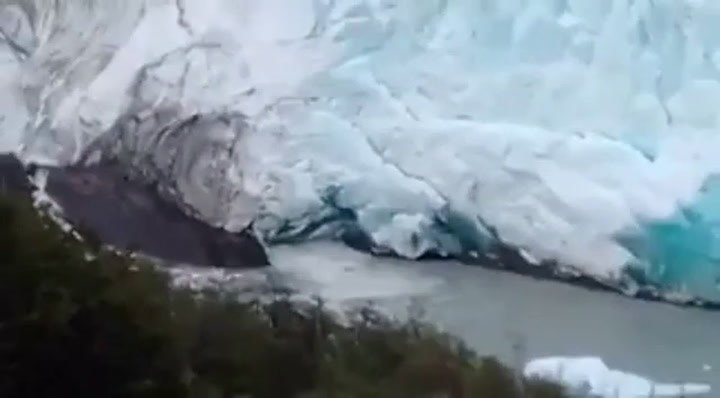 Comenzó la ruptura del Glaciar Perito Moreno