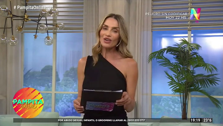 Nicole Neumann visitó Pampita Online mientras Pampita está de vacaciones - Fuente: NET TV