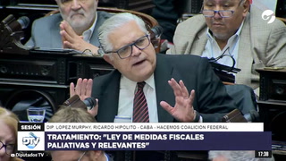  Ley de Bases: Ricardo López Murphy expresó que en Argentina no hay plata y no habrá por muchos años