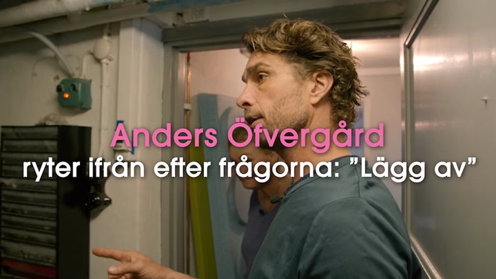 Anders Öfvergård ryter ifrån efter frågorna: ”Lägg av”